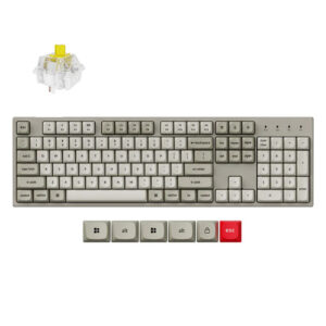Keychron C2 Pro 8K QMK Wired RGB Backlight (Hot-Swappable) Keychron Super BANANA Switch Custom Mechanical Keyboard