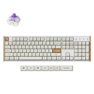Keychron K10 HE Wireless Special Edition White Gateron Double-Rail Magnetic Nebula Switch Custom Keyboard