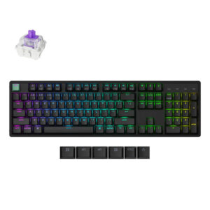 Keychron K10 HE Wireless Black Gateron Double-Rail Magnetic Nebula Magnetic Switch Custom Keyboard