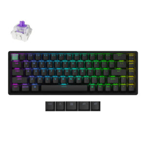 Keychron K6 HE Wireless Black Gateron Double-Rail Magnetic Nebula Switch Keyboard