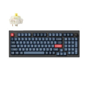 Keychron V5 Max QMK/VIA Fully Assembled Knob Carbon Black Gateron Jupiter Banana Wireless Custom Mechanical Keyboard