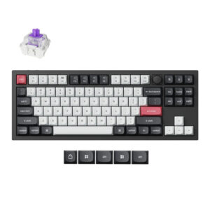 Keychron Q3 HE QMK Wireless Fully Assembled Carbon Black Gateron Double-Rail Magnetic Nebula Switch Custom Keyboard