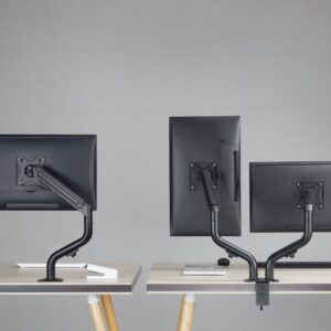 Bracom Dual Monitor Pipe-Shaped Counterbalance Spring-Assisted Monitor Arm