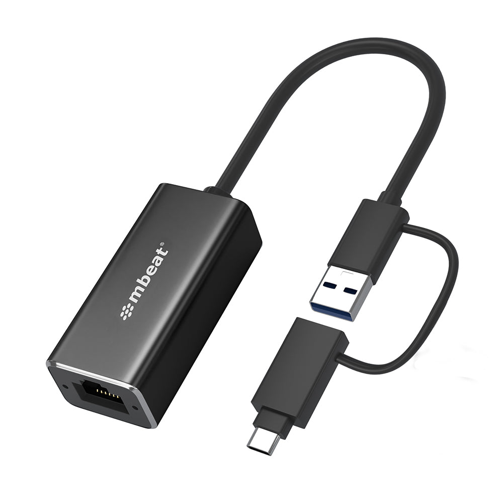 mbeat USB to Ethernet Adapter, 2-in-1 USB 3.1 Gigabit LAN Adapter with USB-C Converter - Image 7