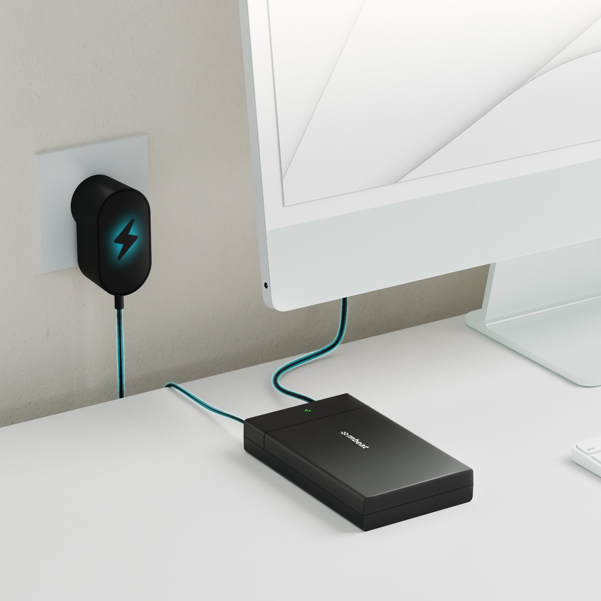 mbeat C1 Tool-Free USB 3.0 3.5" & 2.5" SATA HDD Enclosure - Black - Image 2