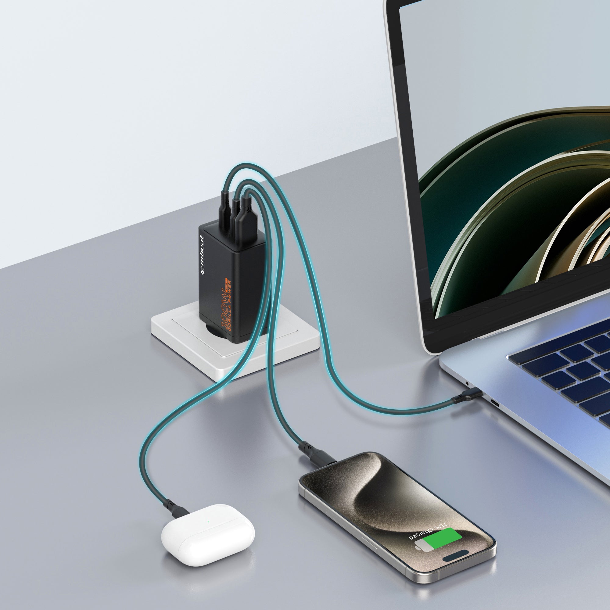 mbeat Gorilla Power PD 100W GaN II USB-C Charger - Image 3