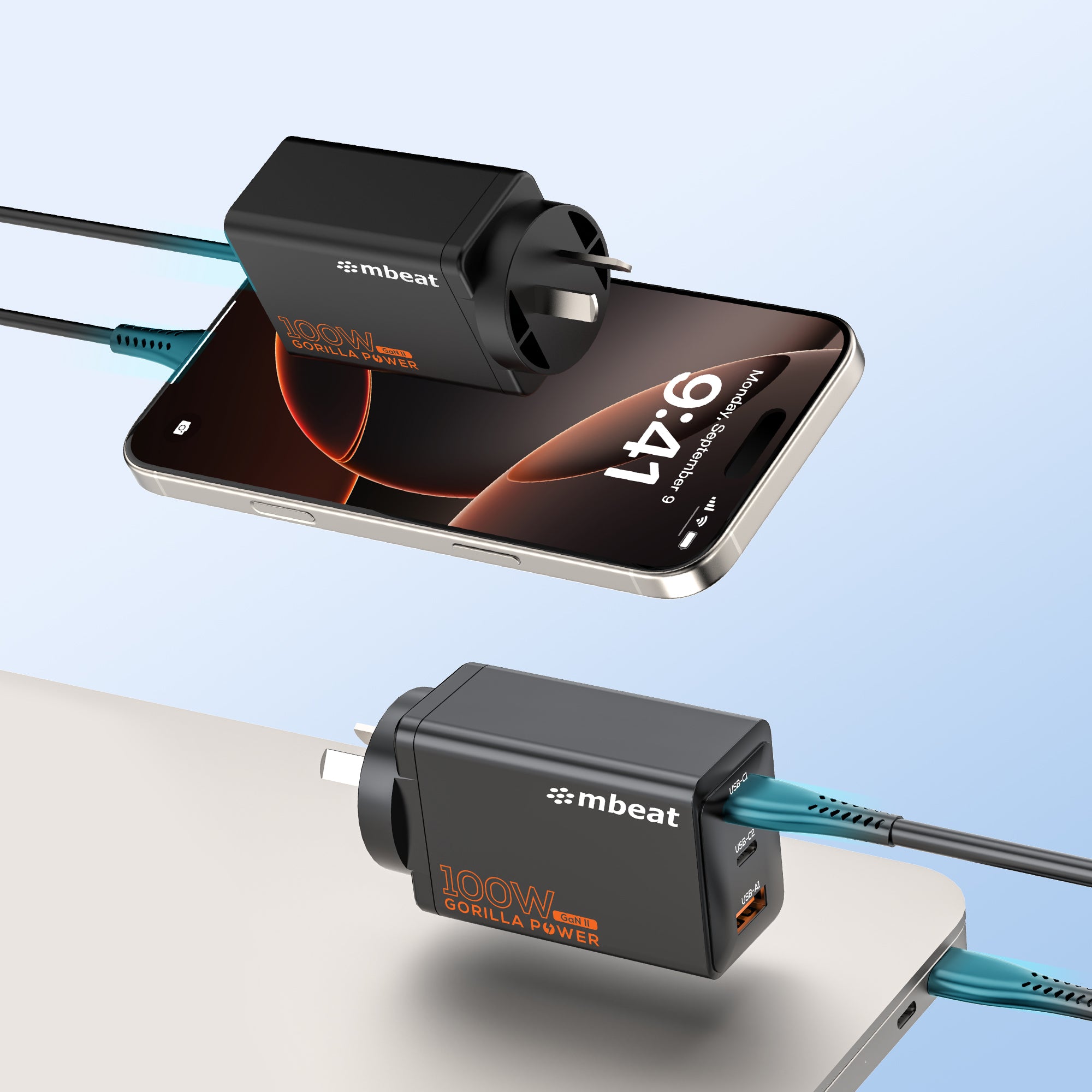 mbeat Gorilla Power PD 100W GaN II USB-C Charger - Image 4