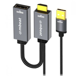 Mbeat ToughLink HDMI to DisplayPort Active Adapter with USB Power