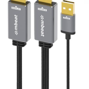 Mbeat ToughLink 1.8m HDMI to DisplayPort Cable with USB Power