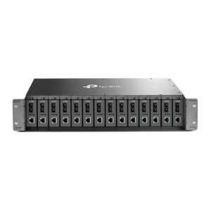 TP-Link 14-slot Unmanaged Media Converter Chassis, Single Power Supply