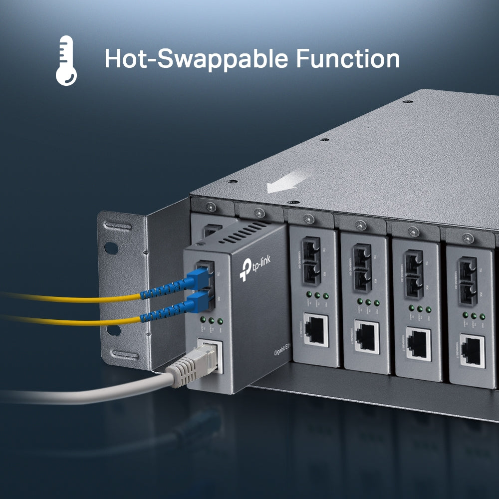 TP-Link 14-slot Unmanaged Media Converter Chassis, Single Power Supply - Image 4