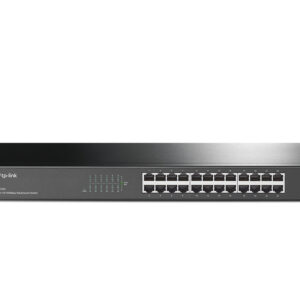 TP-Link 24 Port 10/100M Switch, Metal 19" Rackmountable (Brackets Included)