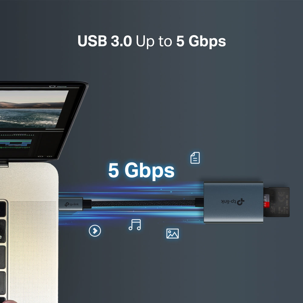 TP-Link UA430C, USB 3.0 Type-C to SD & microSD 3.0 Card Reader - Image 6
