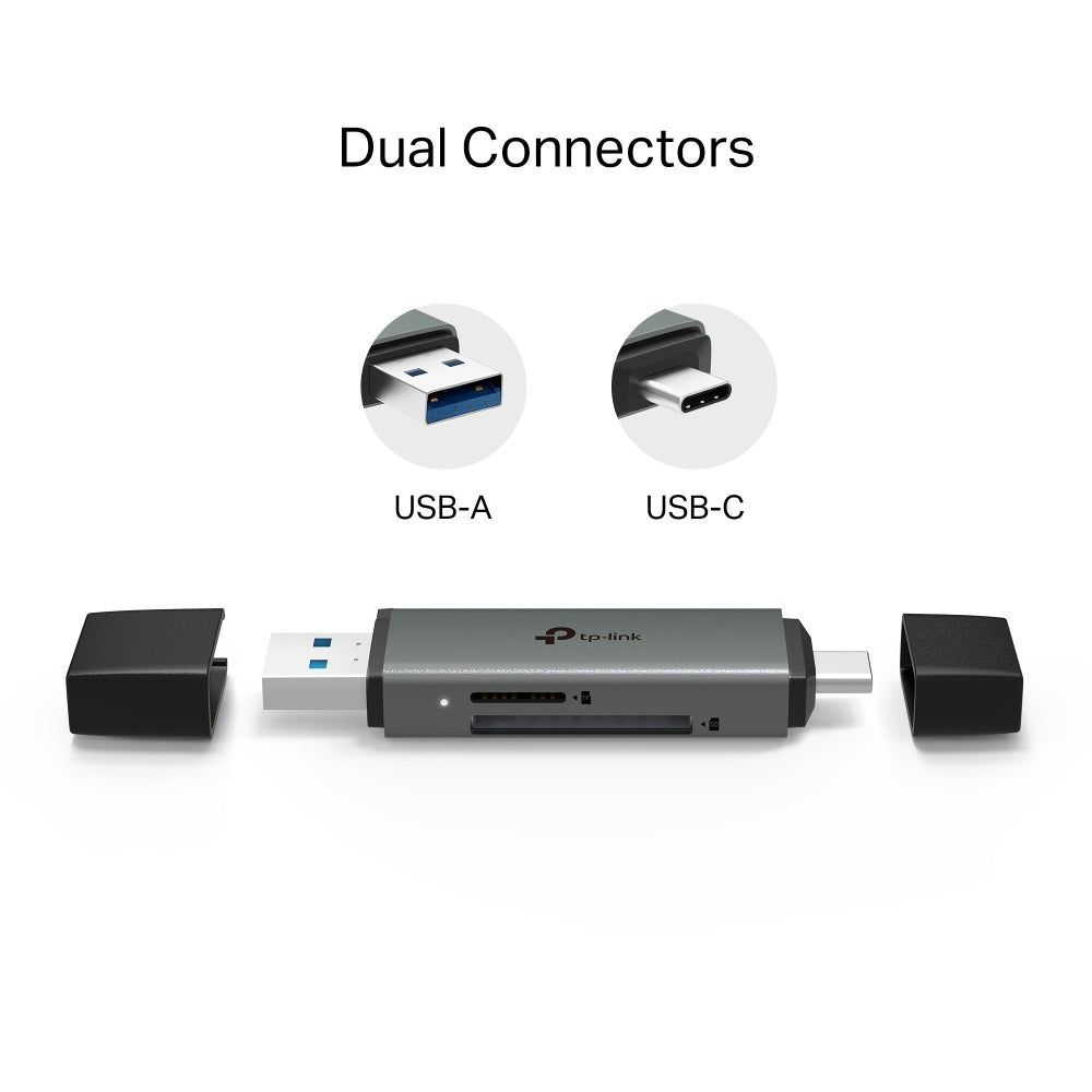 TP-Link UA430D USB 3.0 Type-C&A to SD & microSD 3.0 Card Reader - Image 3