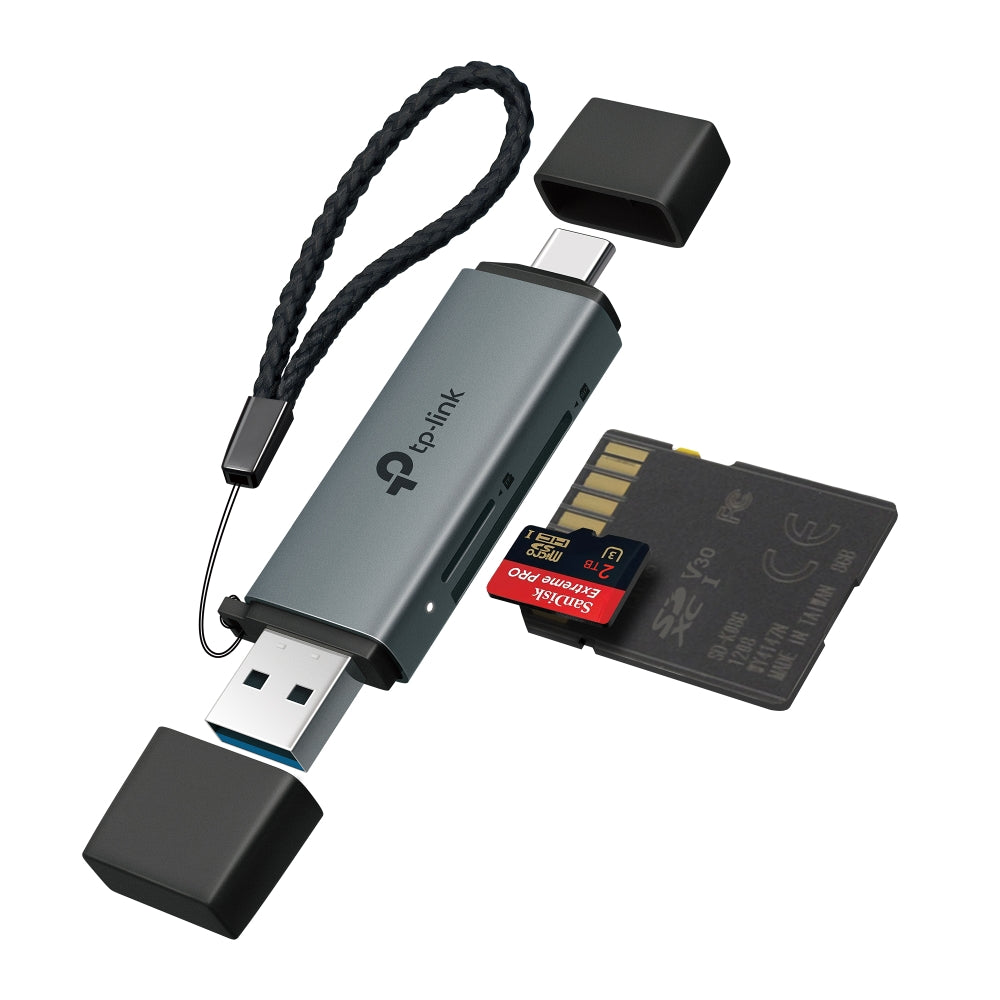 TP-Link UA430D USB 3.0 Type-C&A to SD & microSD 3.0 Card Reader - Image 2