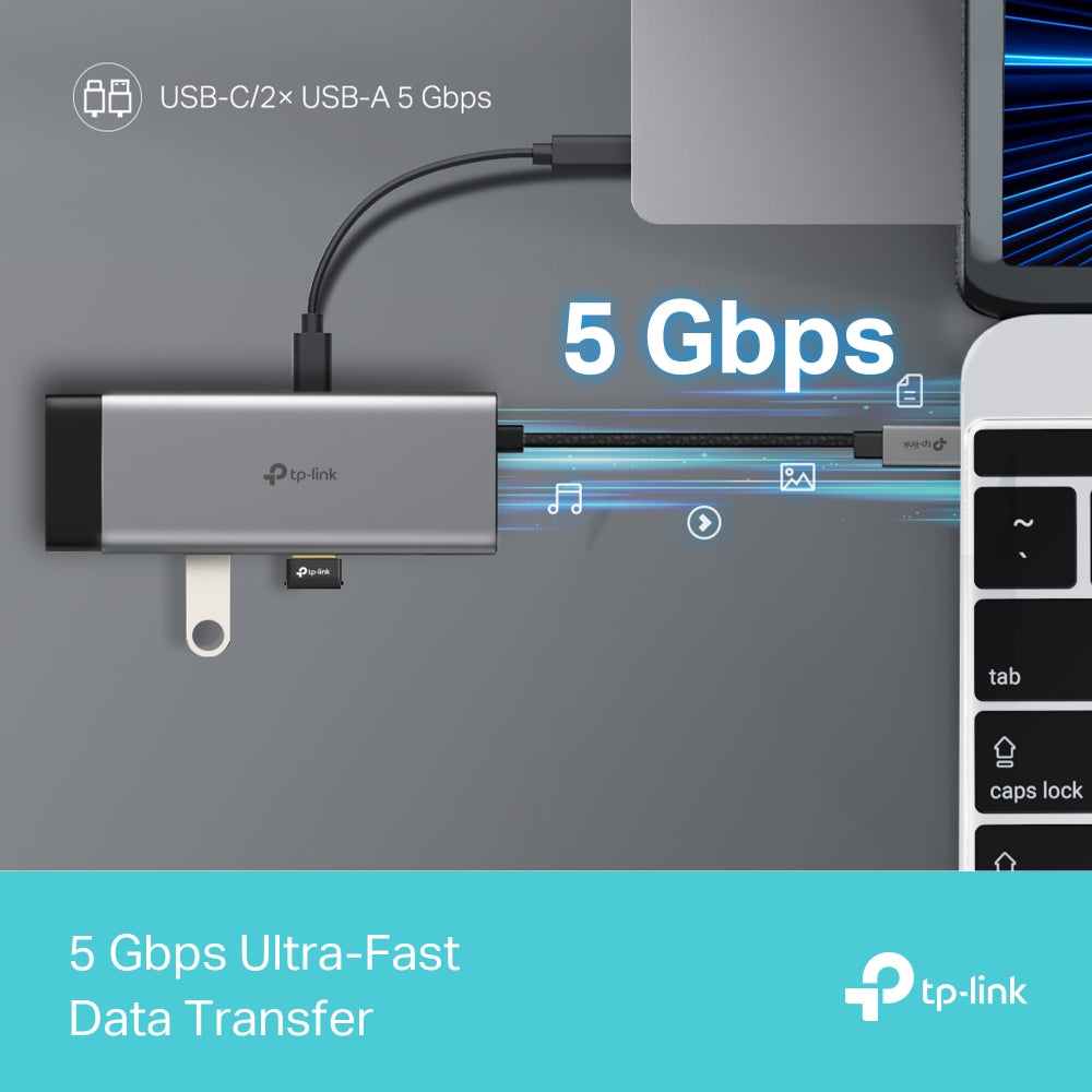 TP LINK UH5020C USB Type-C 5 in 1 Hub - Image 6