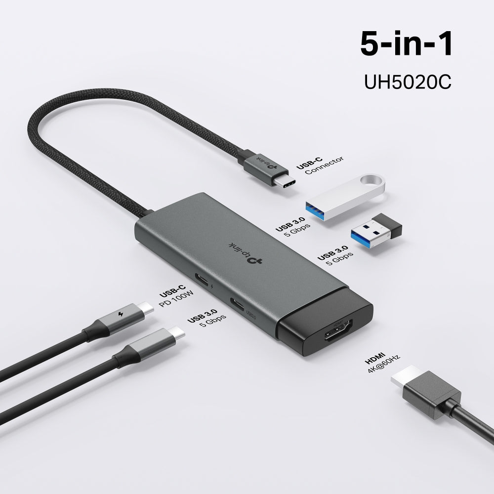 TP LINK UH5020C USB Type-C 5 in 1 Hub - Image 10