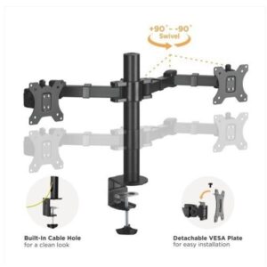 DUAL MONITORS ARTICULATING MONITOR ARM 17’’-32’’