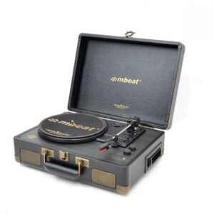 mbeat® Uptown Retro Turntable with Bluetooth Streaming & Cassette Player