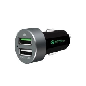 mbeat® QuickBoost S Dual Port Qualcomm Certified Quick Charge 2.0 and Smart USB Car Charger