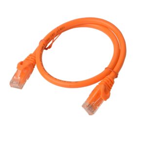 Cat 6a UTP Ethernet Cable, Snagless - 0.25m (25cm) Orange