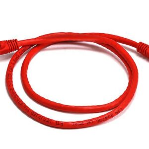 Cat 6a UTP Ethernet Cable, Snagless - 0.25m (25cm) Red