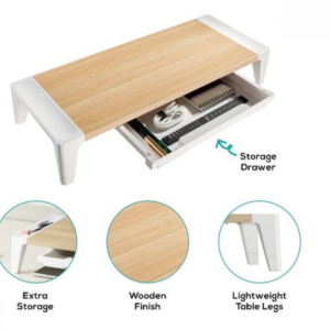 mbeat ACTIVIVA ErgoLife Monitor Stand Riser With Storage Drawer