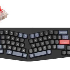 Keychron Q8 C1 ANSI 65% Alice Layout 68 Key Black Full Assembled - Red Switch RGB Hot-Swap Gateron G pro Mechanical Wired Normal Profile QMK Custom Keyboard