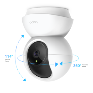 TP-Link Tapo C200 Smart Home Security Wi-Fi Camera, 1080p, Motorize Pan & Tilt, 2-way audio, Night Vision, Support Micro SD Card Up to 128GB