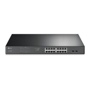 TP-Link TL-SG1218MPE 16-Port Gigabit Easy Smart PoE+ Switch with 2 x SFP, 16-Port PoE+ (Max 192W), Rackmount Kit Included