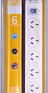 Sansai 6 Way Surge Powerboard with Master Switch