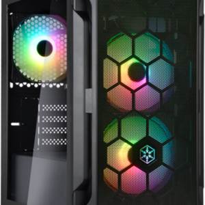 SilverStone Fara H1M mATX Case - Glass Window + ARGB fans