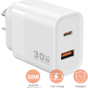 Sansai USB A+C WALL Charger- 30W