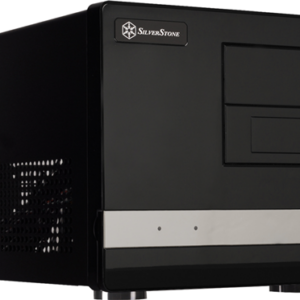 SilverStone SG02B-F Sugo mATX Black Cube SFF Case 23L