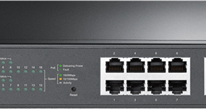 TP-Link SG1016PE 16 Port Gigabit Switch Easy Smart Rack Mount 8x PoE+