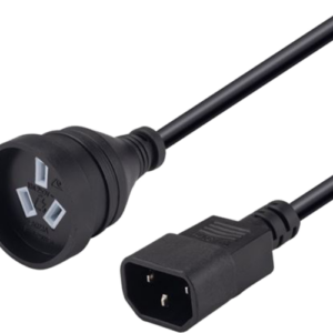 10A/250V UPS IEC (M) to 3 Pin Power (F) 0.5m Power Cord