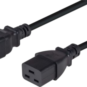 16A/250V IEC C20 (M) to IEC C19 (F) 1.0m Power Extension Cord
