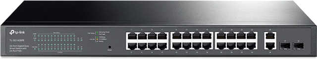 TP-Link SG1428PE 24 Port Gigabit POE+ Easy Smart Rackmount Switch