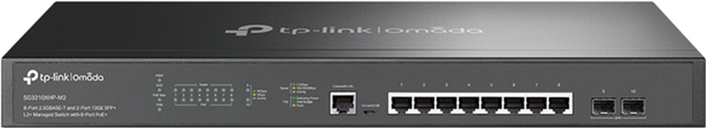 TP-Link SG3210XHP-M2 Omada SDN 8 Port PoE+ 2.5Gbps Managed w/10GbE