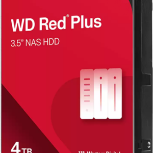 WD Red Plus 4TB SATA 3.5" Intellipower 256MB NAS HDD 3Yr Wty.