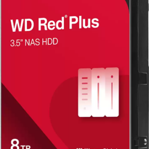 WD Red Plus 8TB SATA 3.5" Intellipower 256MB 5640RPM NAS HDD 3Yr Wty