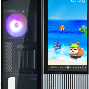 Zalman Z10 DS Black ATX Mid Tower Case 1x120mm ARGB with LCD screen