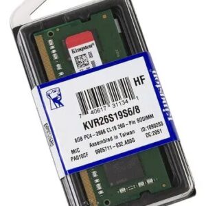 Kingston ValueRAM 8GB DDR4 2666MHz CL19 Laptop RAM – KVR26S19S6/8