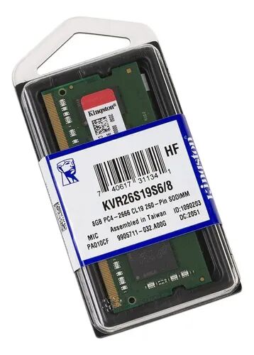 Kingston ValueRAM 8GB DDR4 2666MHz CL19 Laptop RAM – KVR26S19S6/8